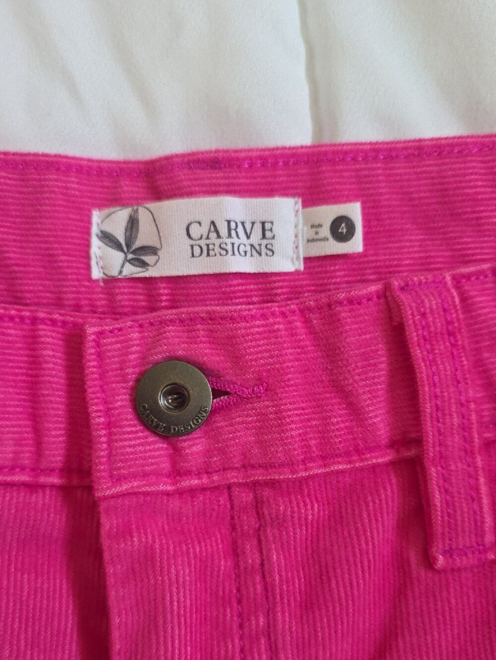 Carve Designs Hot Pink Denim Cutoff Shorts - Picture 2 of 6